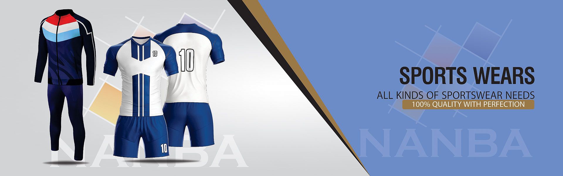 Sportswear: team kits and tracksuits made to order by Nanba