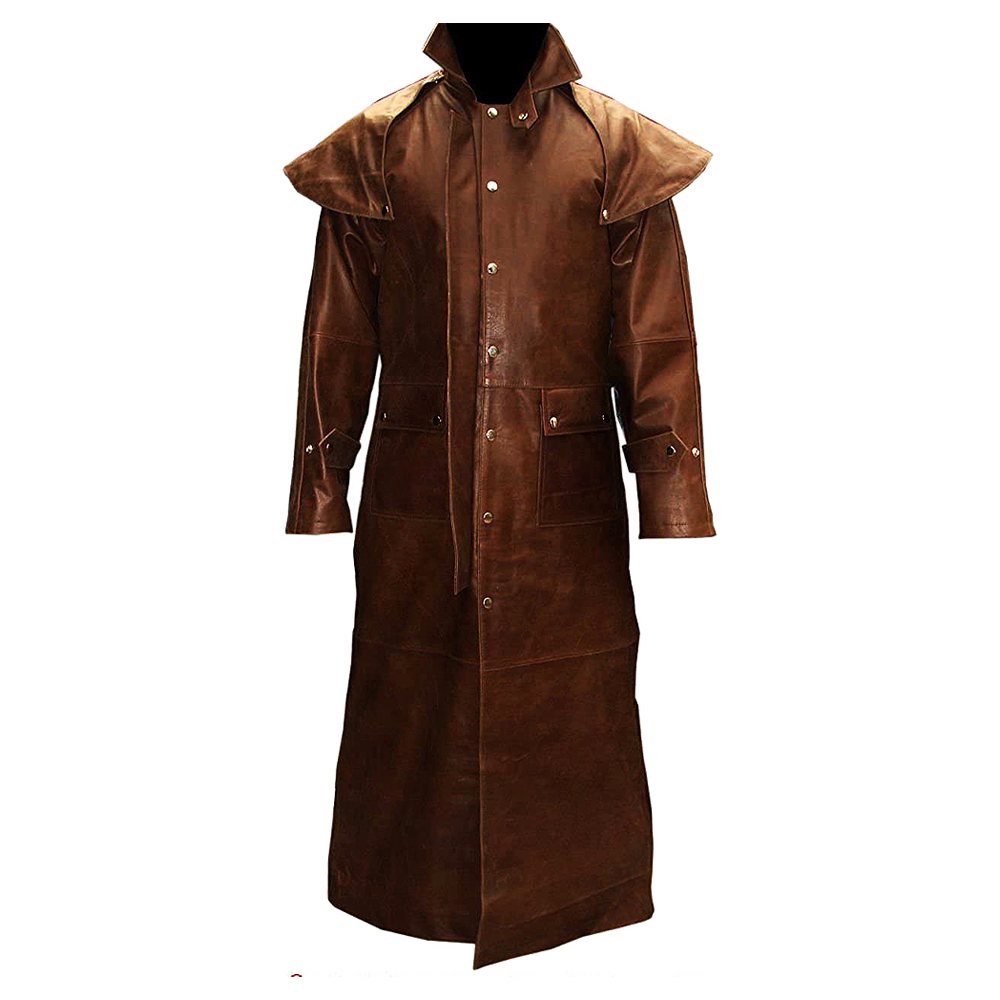 Leather Fashion Long Coat NG-6803