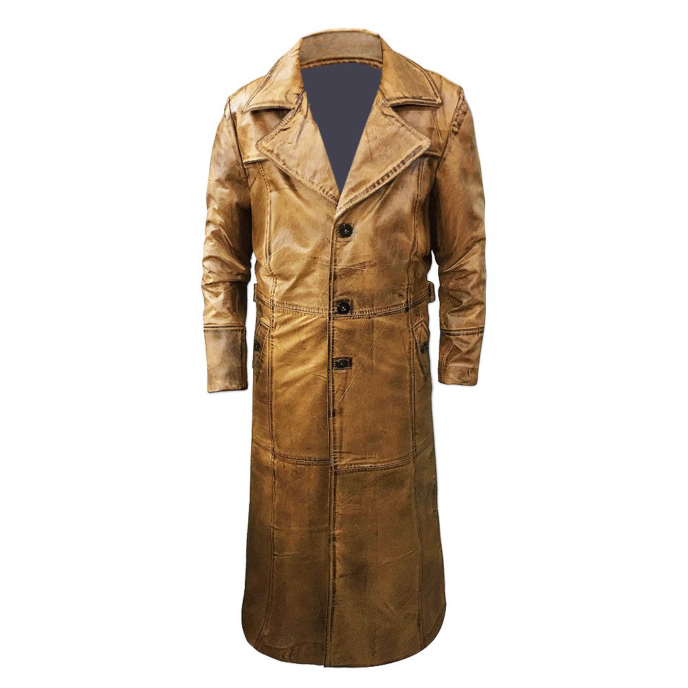 Leather Fashion Long Coat NG-6804