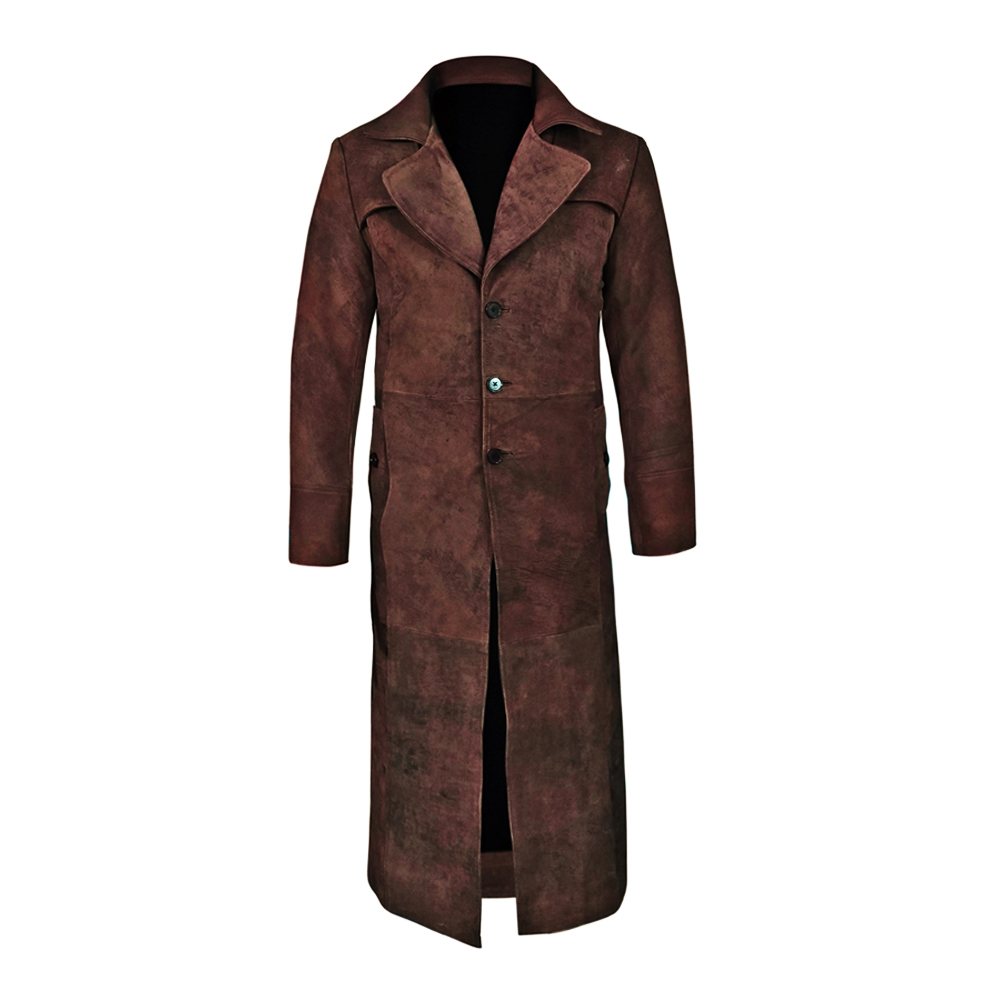 Leather Fashion Long Coat NG-6808