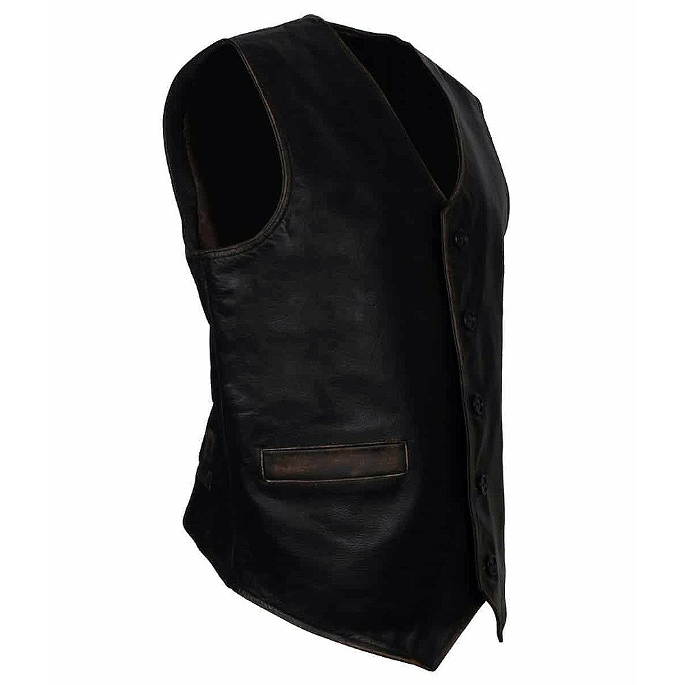 Motorbike Leather Vest NG-6706