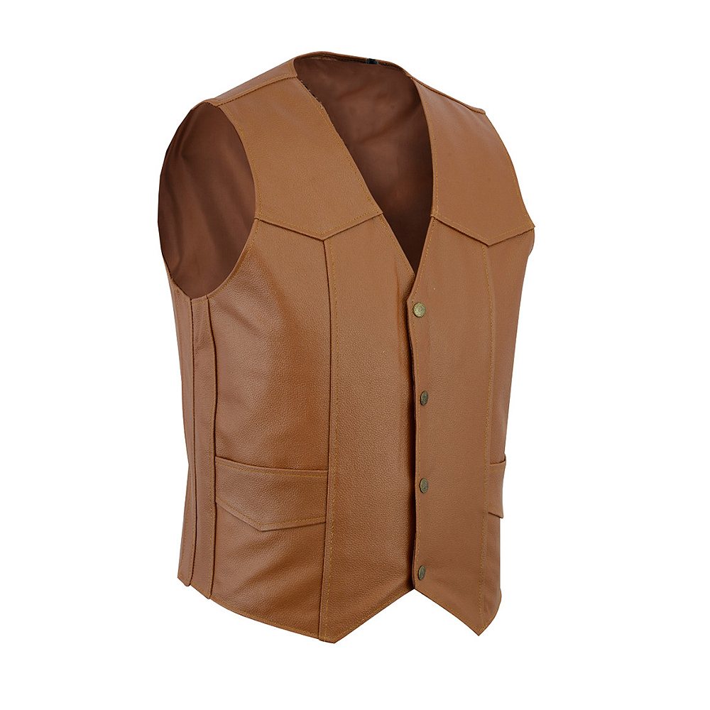 Motorbike Leather Vest NG-6711