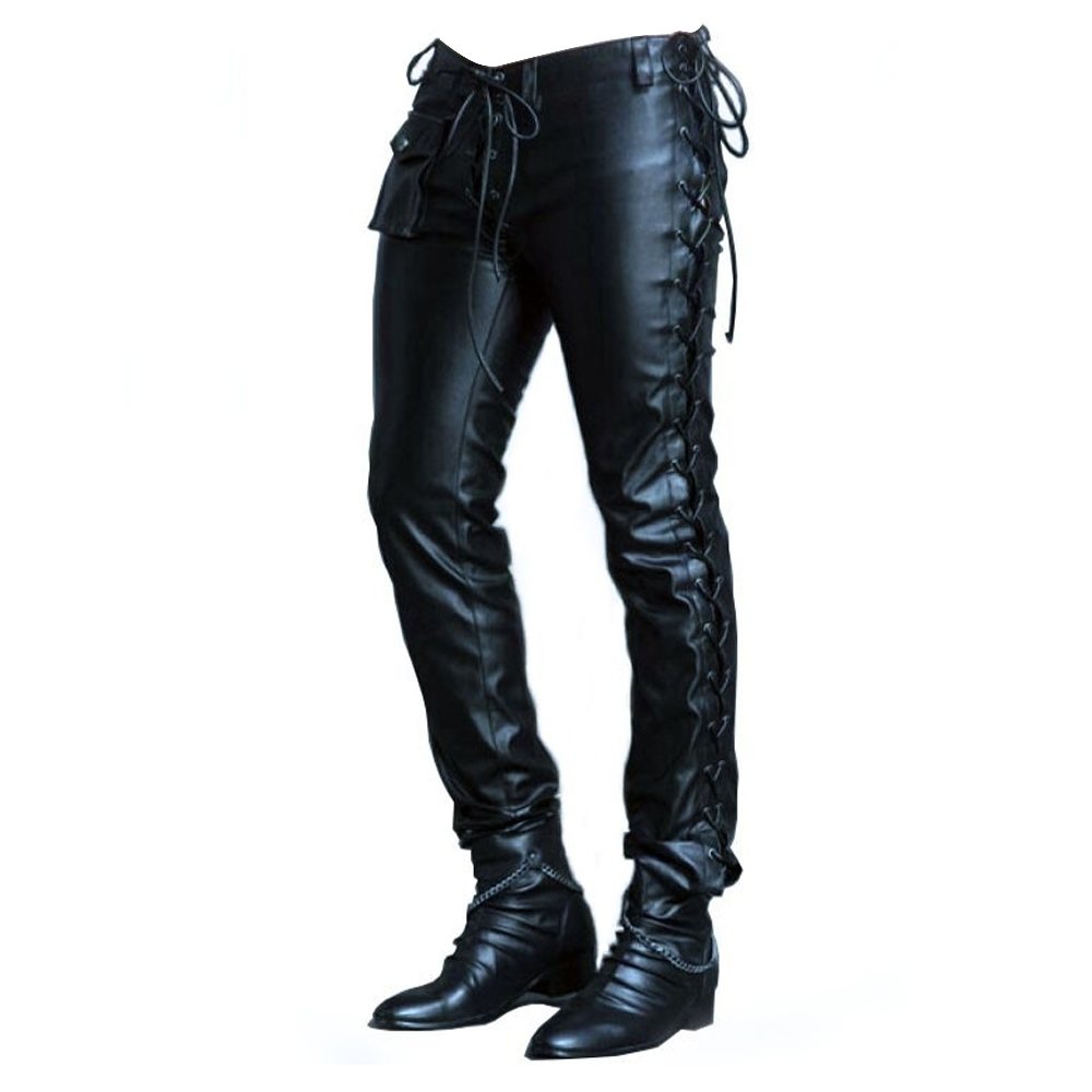 Men Leather Fashion Pant NG-61011