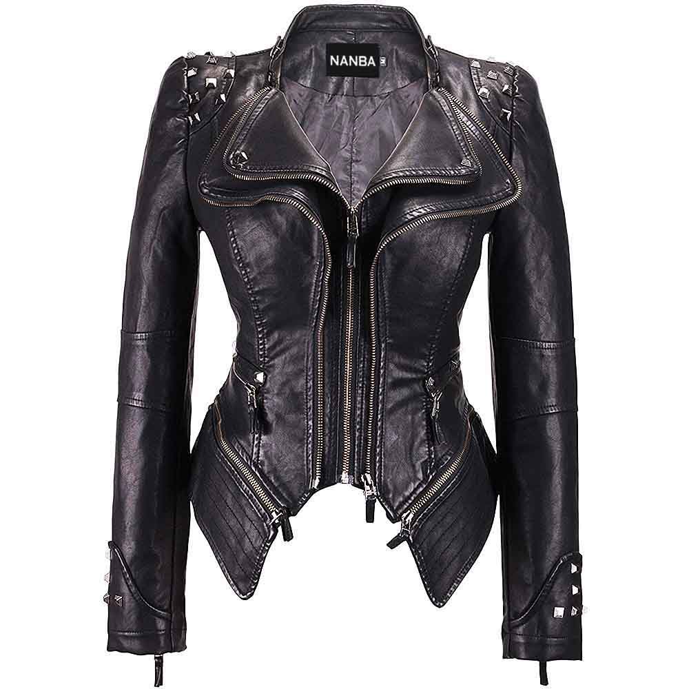 Women Fashion Leather Jacket NG-61102