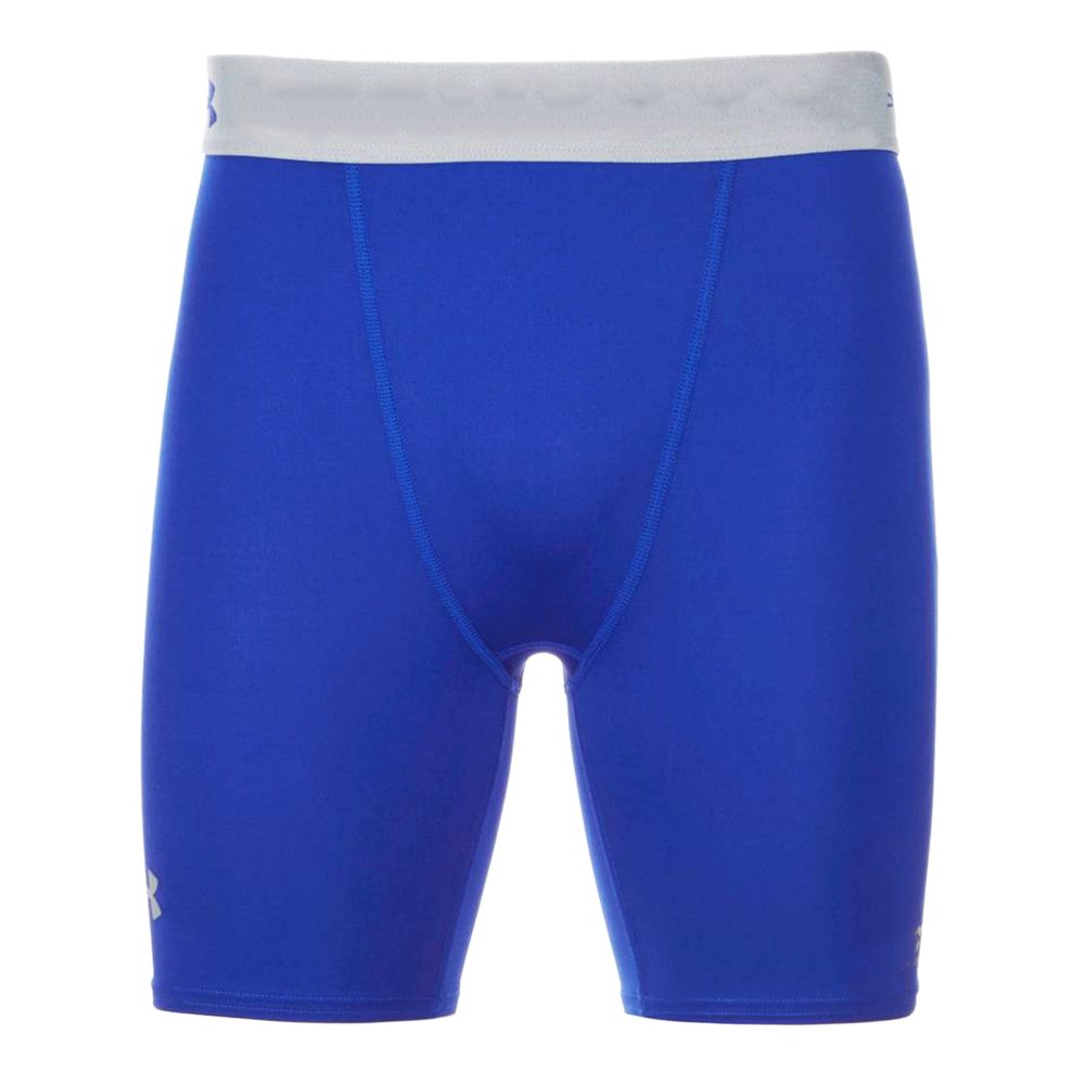 Compression Short NG-501: royal blue shorts with a grey waistband