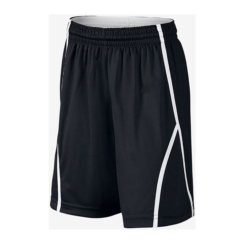 Sport Short NG-31307: black shorts with white piping lines
