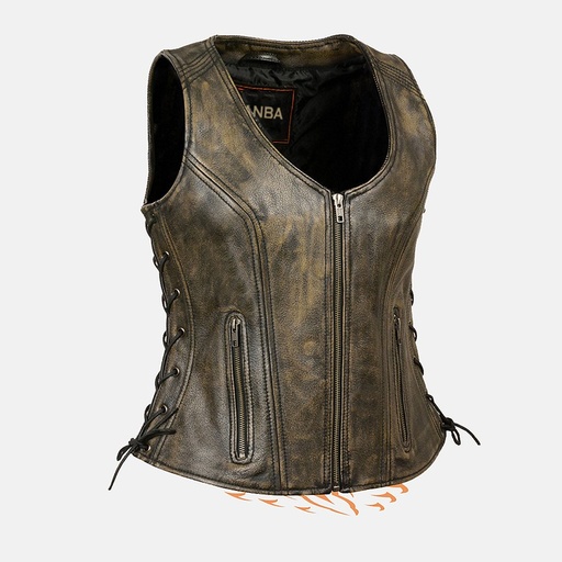 [NG-6703] Motorbike Leather Vest NG-6703