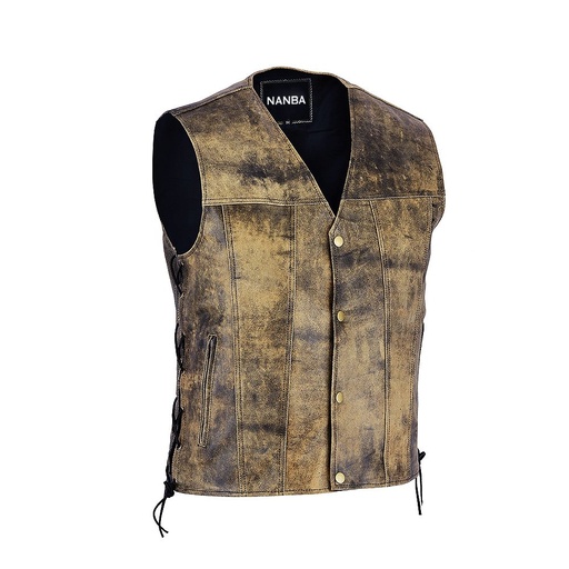 [NG-6704] Motorbike Leather Vest NG-6704