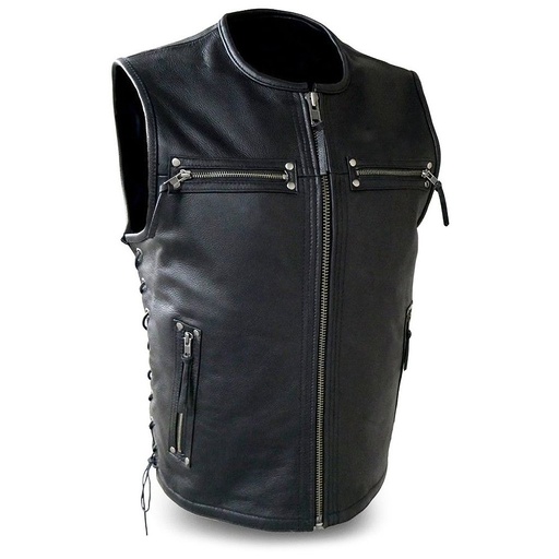 [NG-6705] Motorbike Leather Vest NG-6705