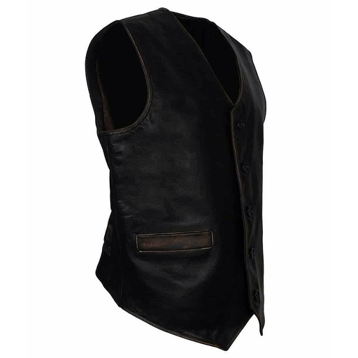 [NG-6706] Motorbike Leather Vest NG-6706