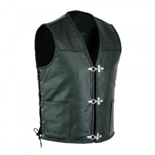 [NG-6714] Motorbike Leather Vest NG-6714