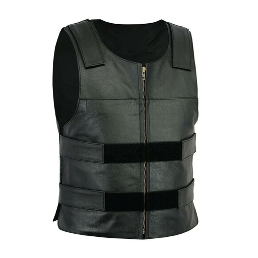 Motorbike Leather Vest NG-6724
