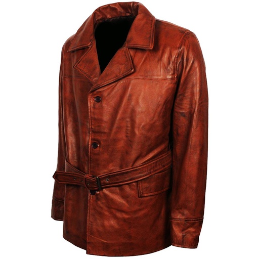 [NG-6801] Leather Fashion Long Coat NG-6801