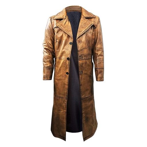 Leather Fashion Long Coat NG-6802