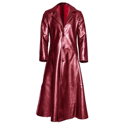 Leather Fashion Long Coat NG-6805