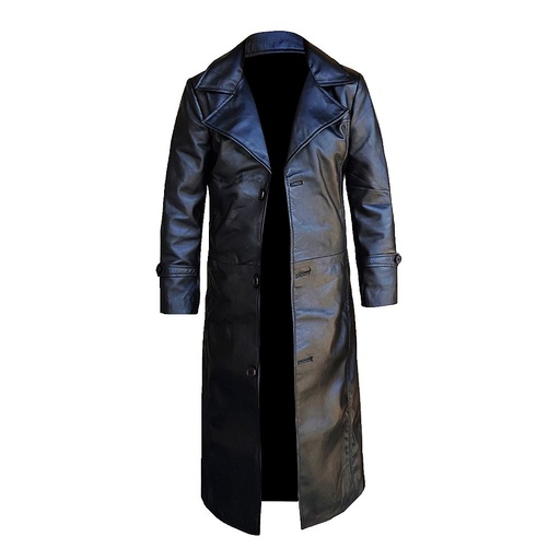 [NG-6809] Leather Fashion Long Coat NG-6809