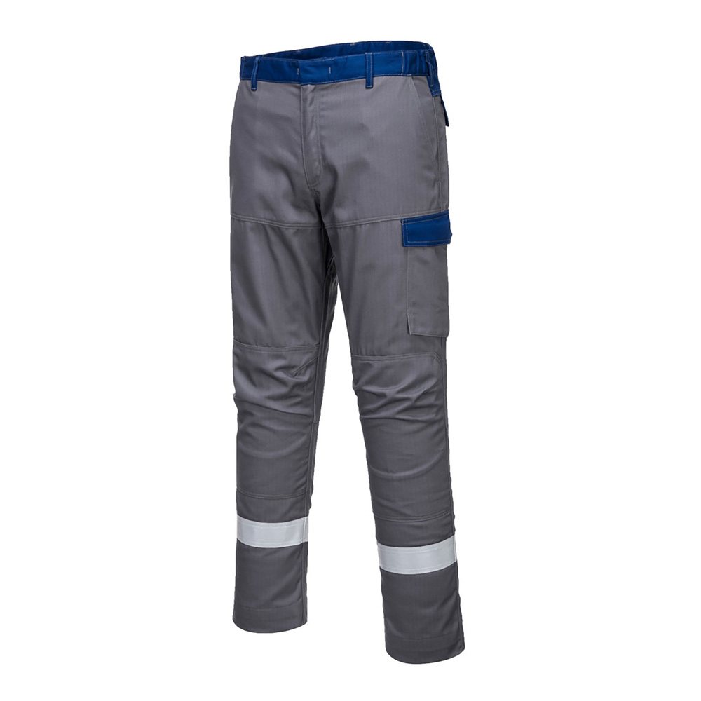 Working Pant NG-8-408: grey trousers with blue trim